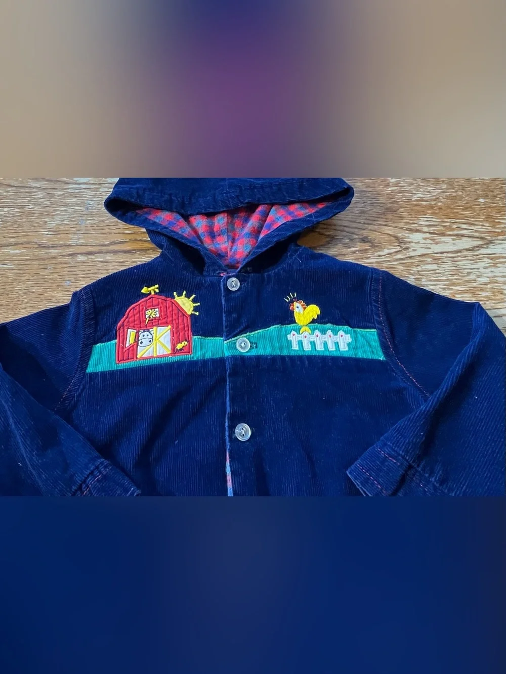 Vintage 80s Oshkosh Lightweight Corduroy Button Up Jacket Size 24 Month